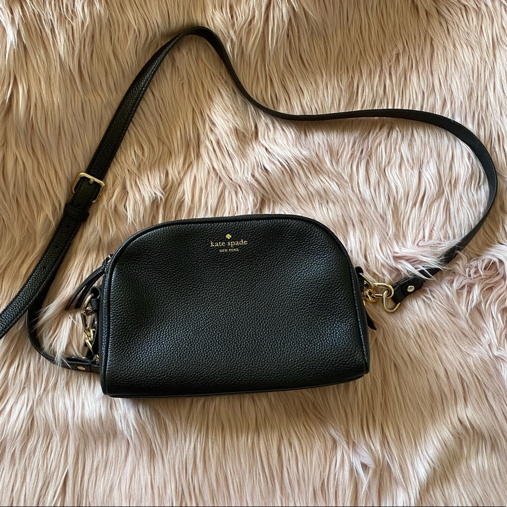 Kate Spade Black leather crossbody